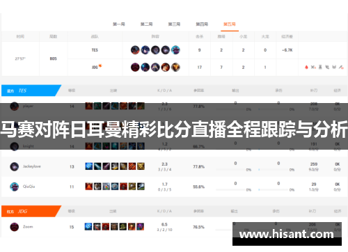 马赛对阵日耳曼精彩比分直播全程跟踪与分析